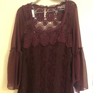 Free People Maroon Dress
